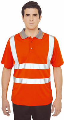 Hi Vis Polo Shirt Orange